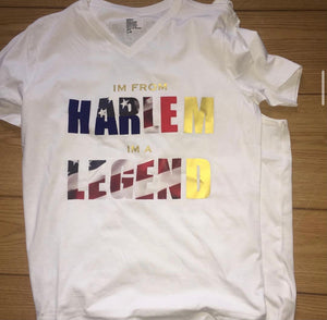 I’m From Harlem I’m A Legend Tee Shirt ( American Flag Edition)