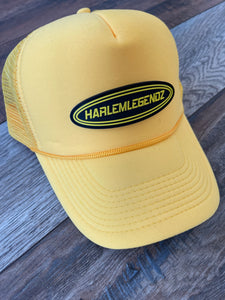 HARLEMLEGENDZ TRUCKER CAP -YELLOW