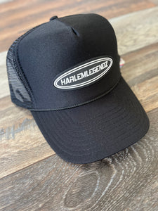 HARLEMLEGENDZ TRUCKER CAP - BLACK
